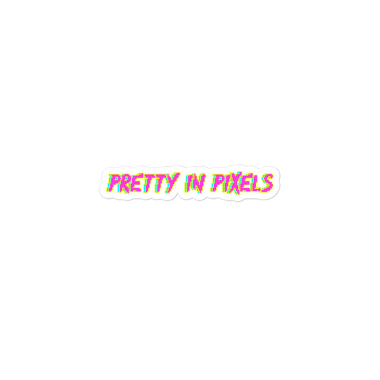 Pretty in Pixels Sticker